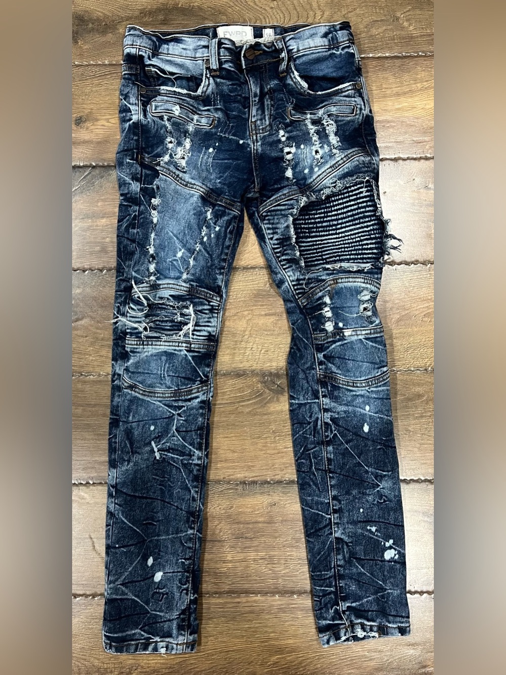 Boys FWRD demin distressed skinny jeans size 16 boys
